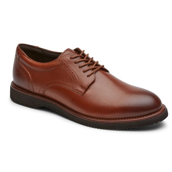 Rockport MEN’S DRESSPORTS HERITAGE PLAIN TOE OXFORD TAN 9.5 Wide - Picture 1 of 1